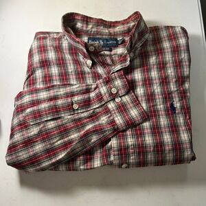 Ralph Lauren Custom‎ Fit Plaid Button Down Shirt Men's 15 1/2 32/33